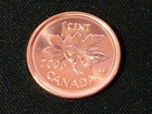 Canada 2006 Rcm Logo 1 Cent Steel One Canadian Penny Coin  Magnetic Bu