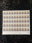 Vintage Usps Sheet 50 Post Stamps Us Christmas 10c Mnh Mail Post Office
