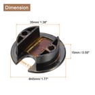 5pcs Cable Hole Cover 1-3 8 Inch Desk Cable Wire Cord Grommet  Bronze