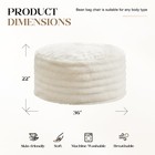 Bean Bag Chairs Beanbag Chair With Filler Adult Bean Bags With Fluffy Ripple    