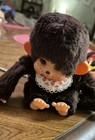 Toho Monchhichi Sleep Eyes Japan Vintage Monkey Doll Stuffed Animal With Tags