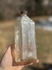 Embalming Fluid Glass Bottle Vintage 16 Oz Esco Made In The Usa  art Deco 1940s