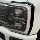 Headlight Vinyl Tint Overlay   gloss Black   Precis ft  For  23 ford Super Duty