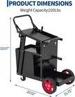 Welding Cart With Drawers  For Mig tig Welder And Plasma Cutter  220 Lbs