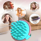 Hair Scalp Massager Brush Soft Silicone Shampoo Scrubber Anti Dandruff Shower To