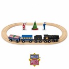 Polar Express Train Set  Wooden 18 Piece Deluxe Edition With Magnetic Cars An   