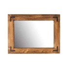 Bathroom Vanity Mirror Rustic Framed Farmhouse Country Wooden Large Framed 32x24