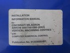 Cincinnati Milacron Installation Information Manual 500 750 1000 Mill 91203605