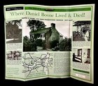 1970s Daniel Boone Home Defiance Missouri Vintage Travel Brochure Park Guide Mo