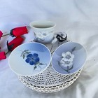 Vintage Royal Copenhagen China Vanity Set Trinket Dish Small Plate Pins Holder