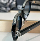Eyewear Chrome Hearts Lowrider Black Blue Unisex Oval Shades Uv400 52-21-142mm