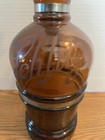 Antique 1900s Schlitz Hotel Beer Bottle Etched Handled Growler Ceramic Stopper