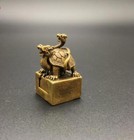 Rare Chinese Old Bronze Handmade Dragon Turtle Statue Figure Tea Pet Decoration