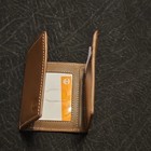 Timberland Brown Men s Trifold Folding Wallet Solid Logo Accents