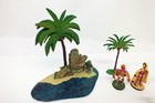 Vtg Hawaiian Lead Tin Toy Figure Lot Outrigger Chief Soldier Dancer Hawaii