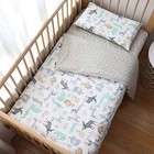 100  Cotton Crib Bedding Set For Baby Boys Girls 3 Pcs Baby Bed Linen Include 