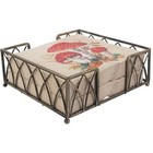 Boston International Lunch Napkin Caddy  Arch Design In Antique Brass