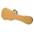 Glarry Portable 26 hard Concert Tenor Leather Ukulele Case Accessories Storage