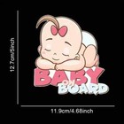 Baby On Board  girl  Decal - 5 x5  - Safety Sign For Vehicle Window