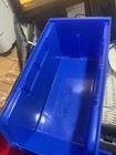 Each Akro-mils 30-230 Blue Hanging Stacking Bins  10-7 8 l X 5-1 2 w X 5 h dr 