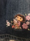 Nick Jr  Dora The Explorer Girls Demin Jean Skirt Size 6x Blue
