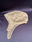 Antique 19c Handmade Embroidered Net Lace Baby s Bonnet 