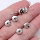 30 80pcs Antique Silver Round Small Hole Spacer Bead 6x6mm Ggs50-a38