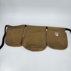 Vintage Filson Tin Cloth Shooting Bag Size Large Pockets Leather Belt
