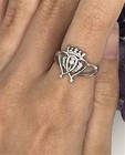 Amazing Celtic Luckenbooth thistle Sterling Silver Ring