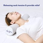 C Cushion Lab Roll Pillow For Neck Relief - Extra Dense Memory Foam Round Cyl   