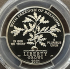 2021-w  100 Platinum Eagle Pcgs Pr69 Dcam 1oz Freedom Of Religion