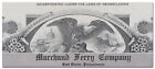 Marchand Ferry Company Stock Certificate  coal Center  Pennsylvania 