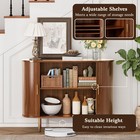 Sideboard Buffet Cabinet W  Storage console Table sliding Doors adjustable Shelf