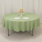 Sage Green Round 90  Premium High Quality Polyester Tablecloth Wedding Party