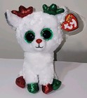 Ty Beanie Boos 2025 Snowdrop The Christmas Holiday Reindeer 6  New Stuffed Toy