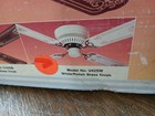 Vintage Smc Royal Flush 42  Decorative Ceiling Fan White   Brass Finish Nos Item