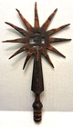 Old Original Electra  e  Starburst Lightning Rod Weathervane Tip Top Finial