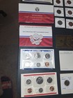 Huge Usa Coin Lot Mint Sets Bu Nickels Veteran Military Postcards No Junk Drawer