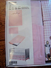 Ikea Nanig 4-piece Crib Bed Set Duvet Cover Sheet Skirt Pillowcase Pink White
