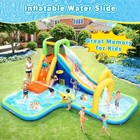     large Inflatable Water Slides House Bounce Castle Splash Pool W 480w Blower    