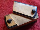 Small Antique Handmade Secret Lock Wood Box Primitive Folk Art Sweden Swedish