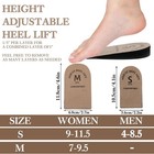 2 Pack Heel Lifts  Adjustable Heel Lifts For Leg Length Discrepancy  Women Man S