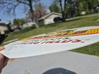 Vtg 1980s 90s Dekalb Seed Corn Dealer Advertising 13  X 12  Sign W  Flying Ear