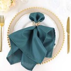 10 Peacock Teal Polyester 20x20  Wedding Napkins Party Table Linens Decorations