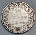 Canada - Newfoundland - Queen Victoria - Silver 20 Cents - Km-4 - Extra Fine 