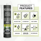 Adhesive Guru Ag340 Clear Silicone Sealant  12x10 14 Fl Oz   100  Silicone Caulk
