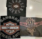 Harley-davidson Classic   Vintage T-shirts Lot Of 3 Size 2x Inc  Bangkok 2 Sided