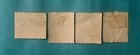 Antique Set Of 4 Australia Queensland Qv Stamps Late 1800s