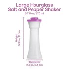Tupperware Large Hourglass Salt   Pepper Shaker Set New
