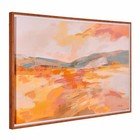 Framed Abstract Canvas Art Modern Sunset Wall Decor Ready To Hang Home Accent Us